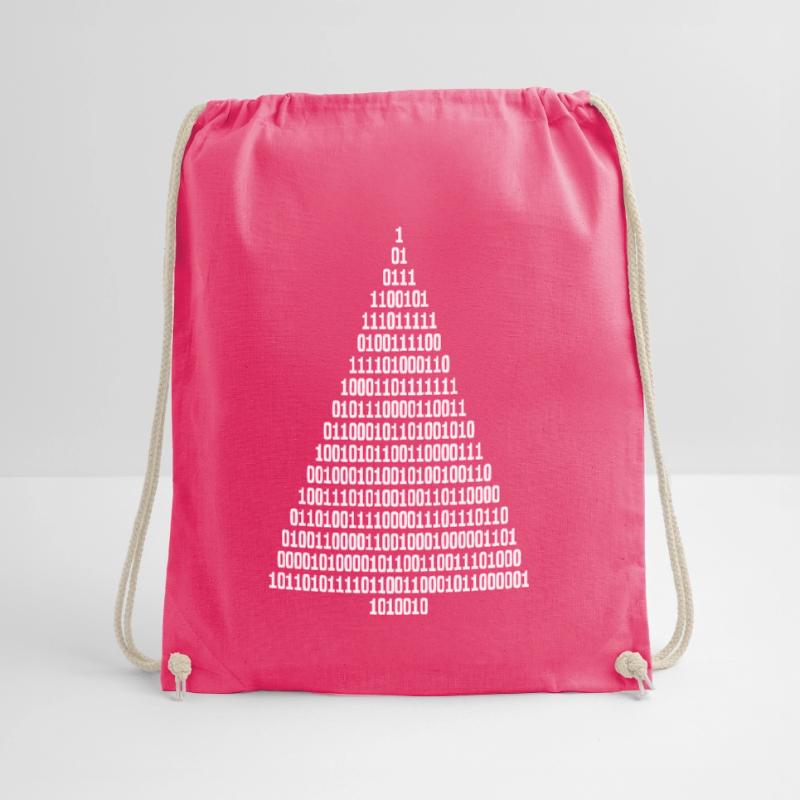Christmas Christmas Tree Binary Code Computer Scientist Drawstring Bag