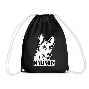 Malinois - Turnbeutel - Schwarz - Vorne