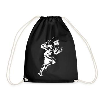 American Football - Design - Drawstring Bag - black - Front