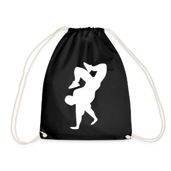 Breakdance - Drawstring Bag - black - Front
