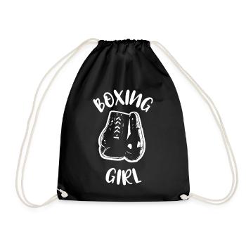 Boxing Boxer Boxer Boxing Match Boxing Training - Drawstring Bag - black - Front