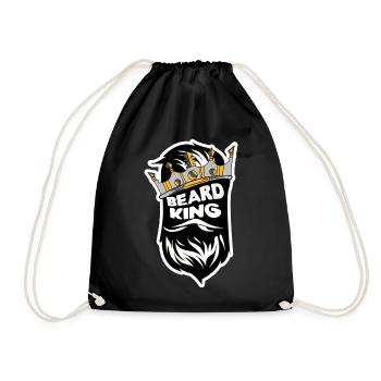 Beard Masculinity Statement Beard Hairstyle Beard Wearer - Drawstring Bag - black - Front