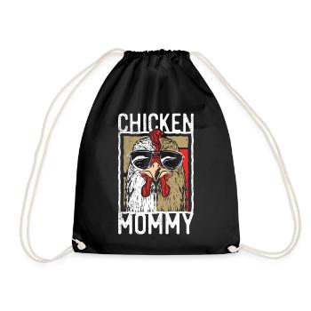 Maman de poulet - Chicken Chicken Farmer - Sac de sport léger - noir - Devant