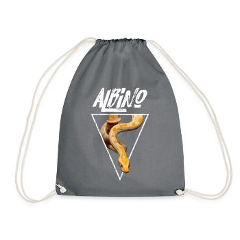 Burmese Python Snake Owner - Drawstring Bag - grey - Front