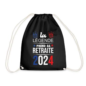 La Légende Prend Sa Retraite 2024 - Sac de sport léger - noir - Devant