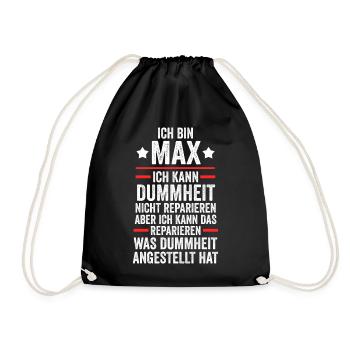 Max - Drawstring Bag - black - Front