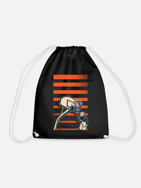 Basketball Basketballer - Turnbeutel - Schwarz