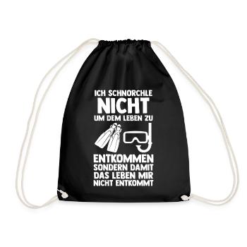 Schullehrerin Lehrerin - Turnbeutel - Schwarz - Vorne