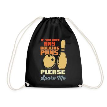 Blague de bowler - Sac de sport léger - noir - Devant