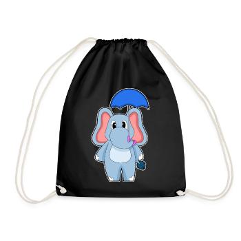 Parapluie d’éléphant - Sac de sport léger - noir - Devant