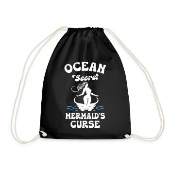 Ocean Secret Mermaid Curse - Turnbeutel - Schwarz - Vorne