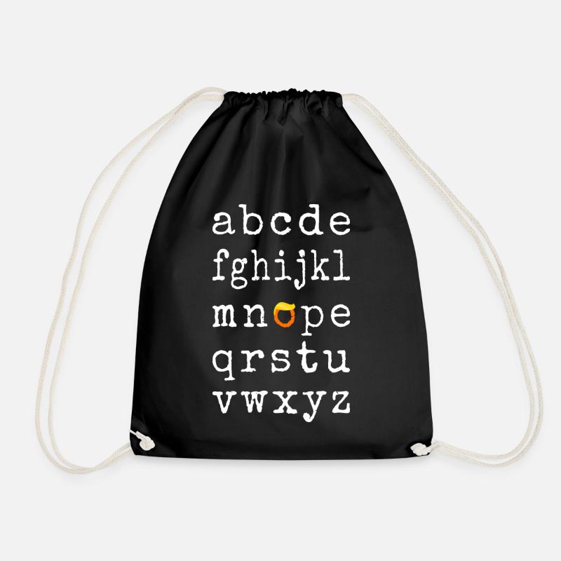 Anti--Alphabet - Nope V - Turnbeutel - Schwarz