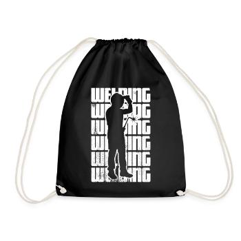 Fun welding - Drawstring Bag - black - Front