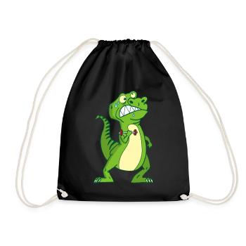 La force du tyrannosaure - Sac de sport léger - noir - Devant