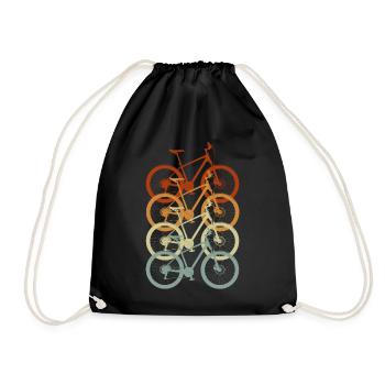 Vélo rétro vintage : une célébration du cyclisme - Sac de sport léger - noir - Devant