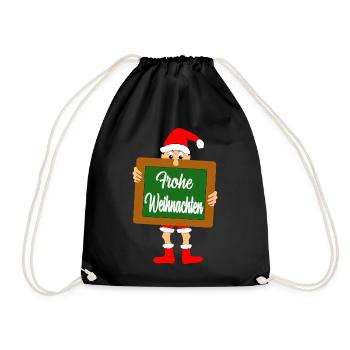 Noël - Sac de sport léger - noir - Devant