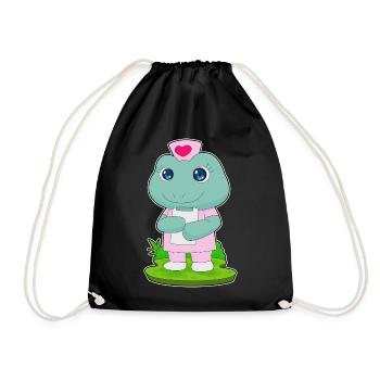 Frosch Krankenschwester  - Turnbeutel - Schwarz - Vorne