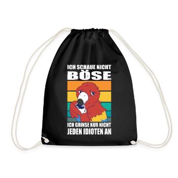 Dictons drôles, tenues amusantes, ironie, sarcasme - Sac de sport léger - noir - Devant