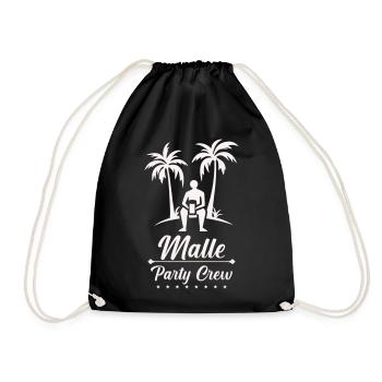 Beach Vacation Malle Party Crew - Drawstring Bag - black - Front