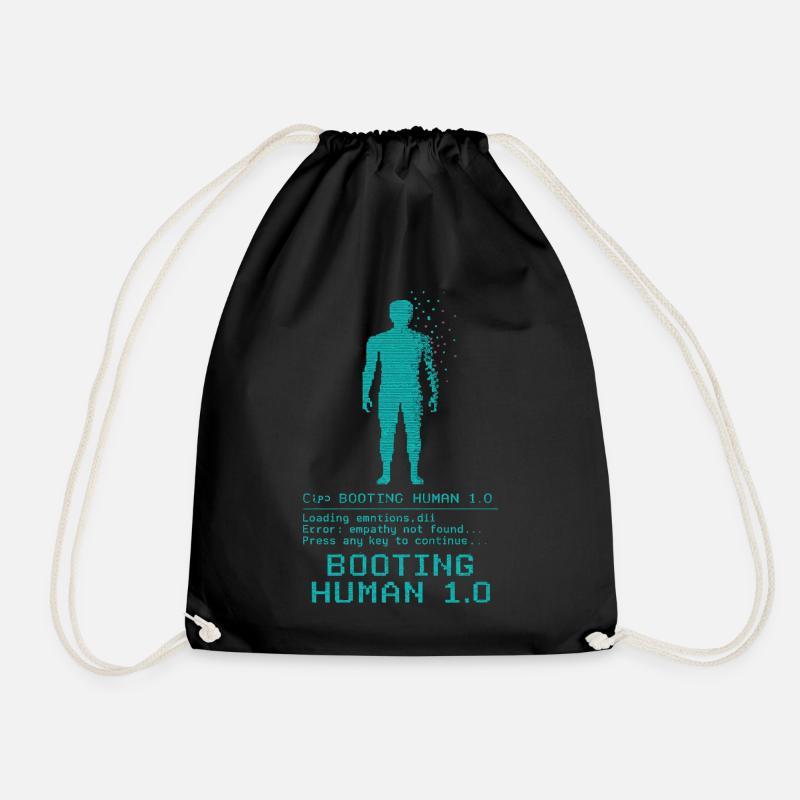 Booting Human 1.0 Empathy Error - Turnbeutel - Schwarz