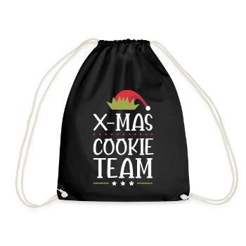 L’équipe des biscuits de Noël - Sac de sport léger - noir - Devant