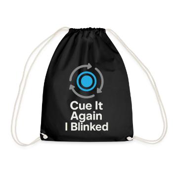 Theatre Technology Crew Stage Technician Sound - Drawstring Bag - black - Front