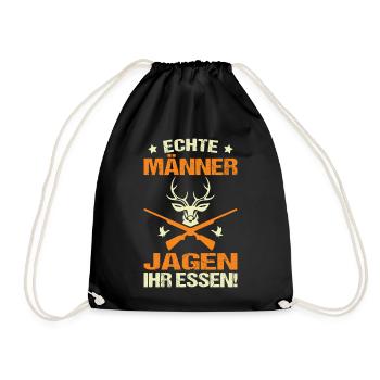 Hunter Gifts Hunting Hunting Hunter Exam Passed - Drawstring Bag - black - Front