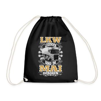 Anniversaire du chauffeur routier : mai - Sac de sport léger - noir - Devant