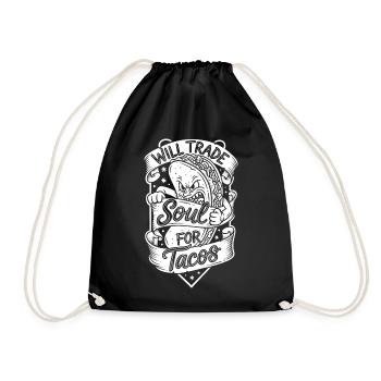 Soul swap for tacos - Drawstring Bag - black - Front