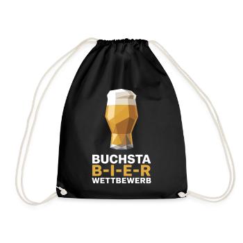 Bier Buchstabierwettbewerb Malle Party JGA Herren - Turnbeutel - Schwarz - Vorne