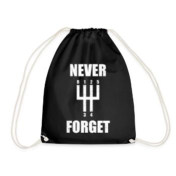 N’oubliez jamais Mec Car Passionné de voitures - Sac de sport léger - noir - Devant