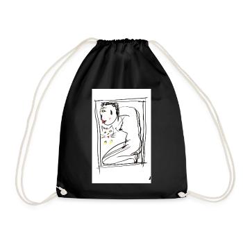 chat - Sac de sport léger - noir - Devant