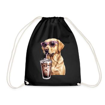 Golden retriever - Sac de sport léger - noir - Devant