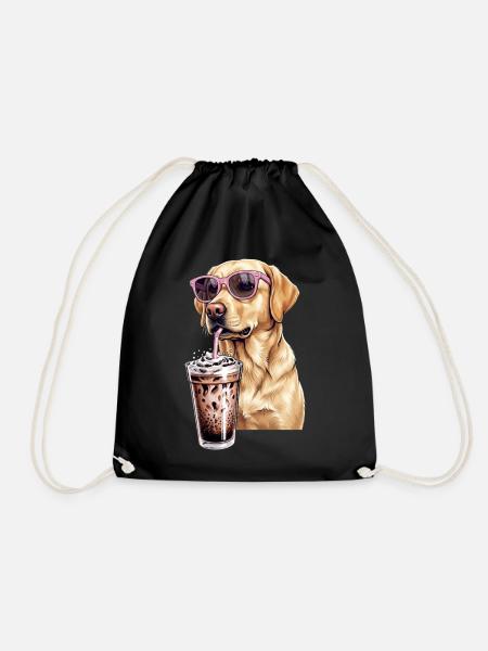 Golden Retriever - Turnbeutel - Schwarz
