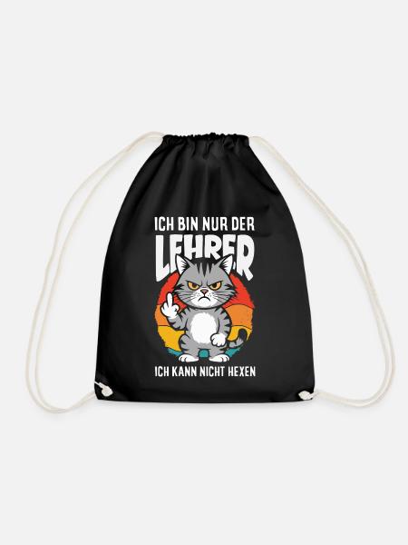 Lehrer Kann Nicht Hexen - Turnbeutel - Schwarz
