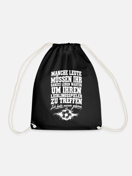 Geschenk für Mama Lieblingsspieler geboren - Turnbeutel - Schwarz