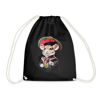 Mariachi-Maus - Turnbeutel - Schwarz - Vorne