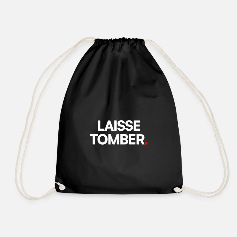Lass es fallen - Turnbeutel - Schwarz