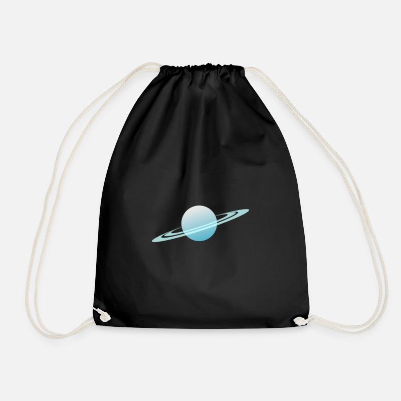 Uranus Planet coole Darstellung - Turnbeutel - Schwarz