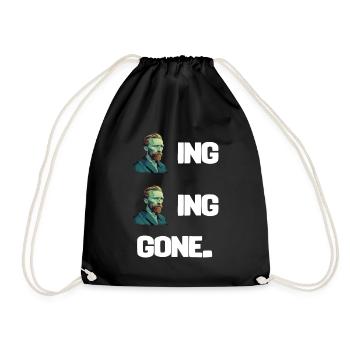 Goghing Goghing Gone - Drawstring Bag - black - Front