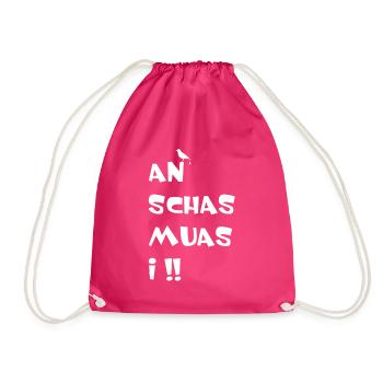An Schas muas i - Turnbeutel - Fuchsia - Vorne
