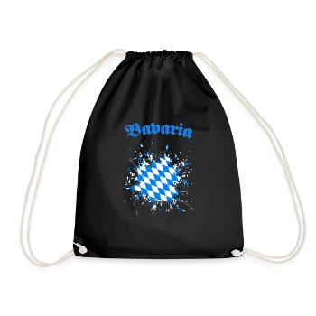 Bavaria Bavaria mask - Drawstring Bag - black - Front