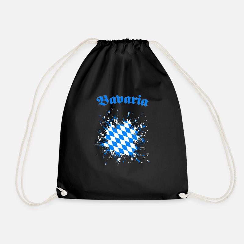 Bavaria Bayern Maske - Turnbeutel - Schwarz