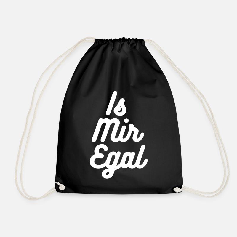 Is mir egal - Turnbeutel - Schwarz