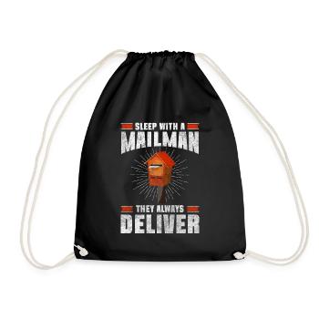 Postman Letter Parcel Delivery Express - Drawstring Bag - black - Front