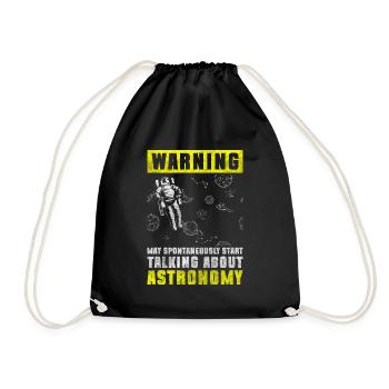 Universe Space Astronomer - Drawstring Bag - black - Front