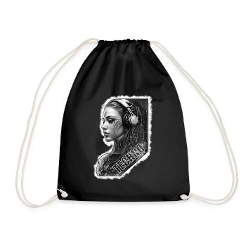 Music Electro Rays - Drawstring Bag - black - Front