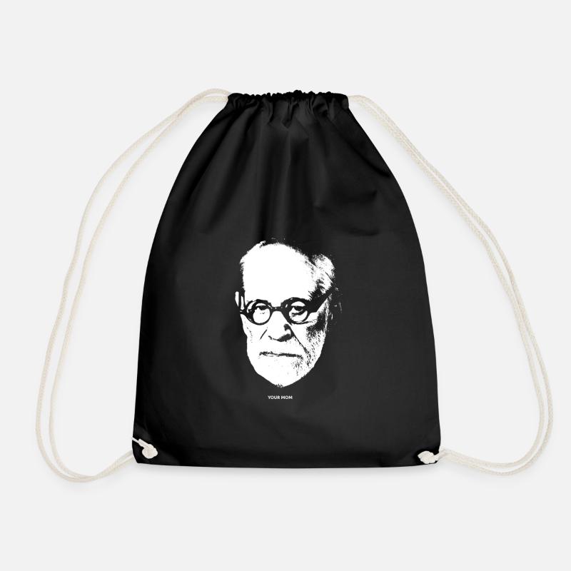 Your Mom. Deine Mutter. Sigmund Freud - Turnbeutel - Schwarz