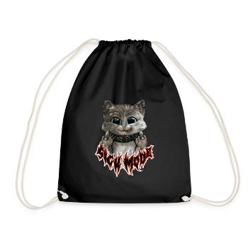 Sick Mode Cat - Turnbeutel - Schwarz - Vorne