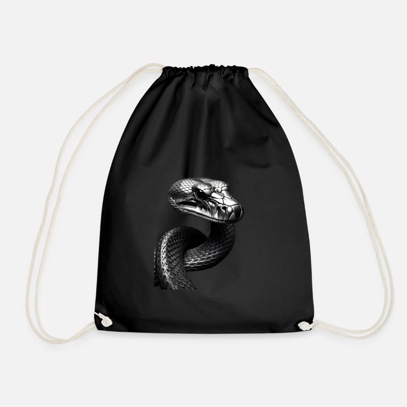 Metallic Cobra - Turnbeutel - Schwarz
